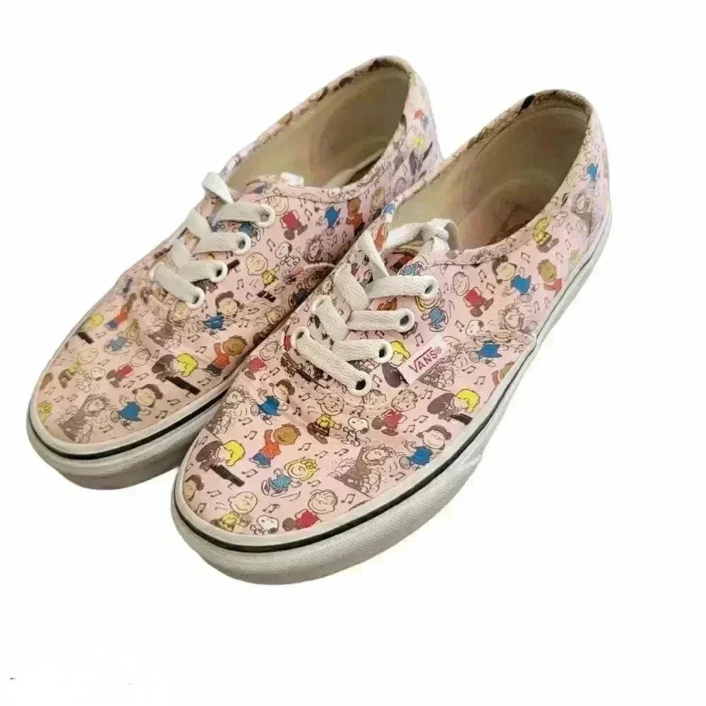 VANS Peanuts pink sneakers pink women's sz 5